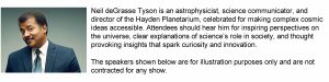 Speaker Slide-3 Neil deGrasse Tyson